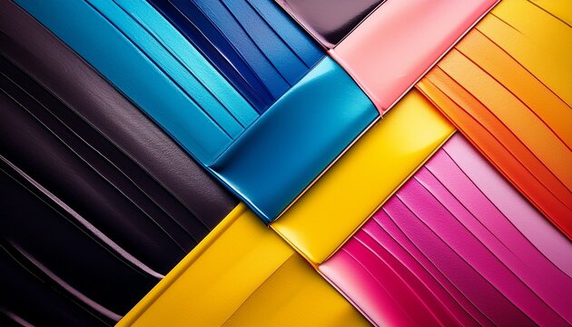 Minimalist Cmyk Color Swatches Print Design Texture Background