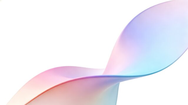 Colorful abstract flowing shape