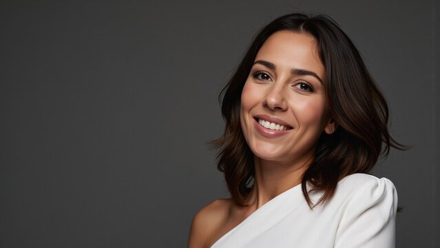 Smiling Forty-Year-Old Latina Woman Portrait