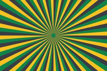 Obraz premium Retro Sunburst Background with Yellow Green and Dark Grey Rays for Graphic Design and Vibrant Poster Layouts