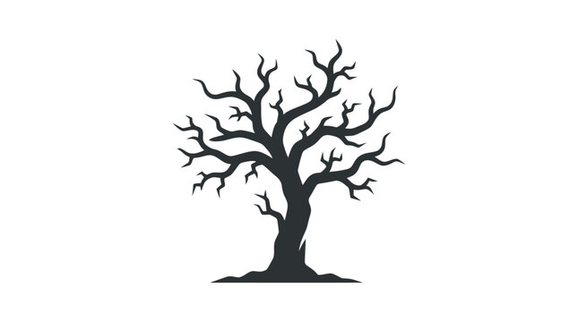 Dead Tree Silhouette No Leaves.