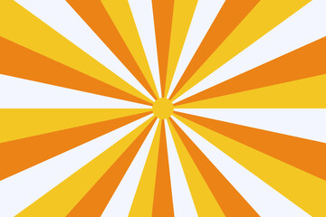 Obraz premium Retro Sunburst Background with Orange and Yellow Rays for Graphic Design Projects and Vintage Poster Layouts