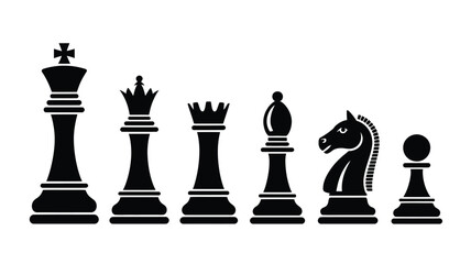 Here are the titles and keywords based on the provided image, image_1364c4.png, formatted exactly for Adobe Stock:  Titles Title 1: Chess pieces black silhouette vector icons set with king queen rook  © Atikul