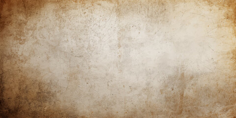 Fototapeta premium Old Grunge Paper Texture Background with Vintage Aged Parchment Antique Brown Paper and Dirty Worn Antique Page Design