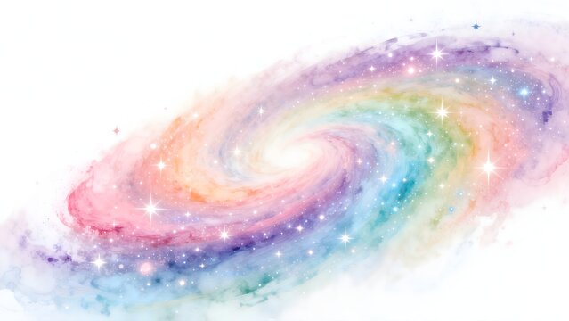 Colorful galaxy with stars