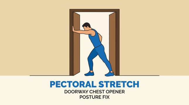 Pectoral Stretch Doorway Chest Opener Posture Fix