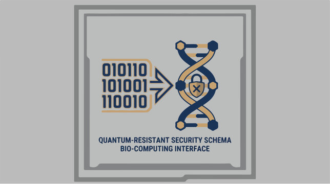 Quantum Computer Security Interface Logo.