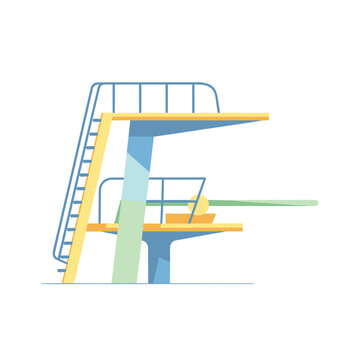 High Diving Board Platform Architectural View