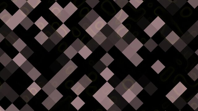 Squares arranged in a dark geometric pattern with faint glowing overlays create a modern abstract background that emphasizes structure and digital data flow for professional high tech web development.