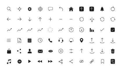 Fototapeta premium Universal User Interface Buttons Collection for Modern Web and App Design.eps