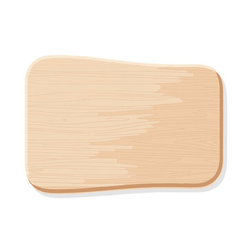 Clean Rounded Rectangular Light Wood Board