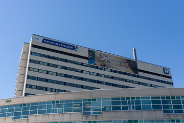 Fototapeta premium Toronto, Canada - June 21, 2026: Centenary Hospital campus of the Scarborough Health Network, located in Toronto, Ontario, Canada