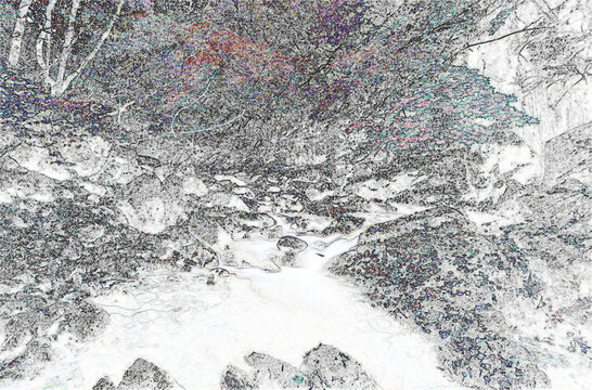 Black and white noise texture with pixelated pattern