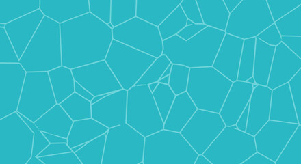 Fototapeta premium Abstract Geometric Pattern, Cyan and White Mosaic Texture
