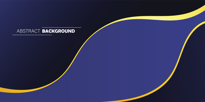 Blue luxury background with orange mix line decoration and curve light effect, template premium award design. Modern terendy desigran in vector illusttion
