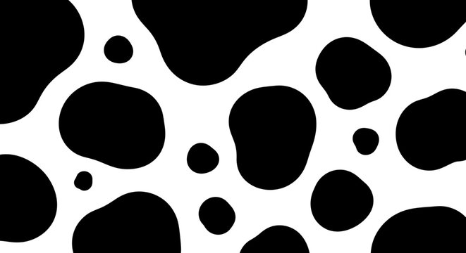 Black and White Cow Pattern Background