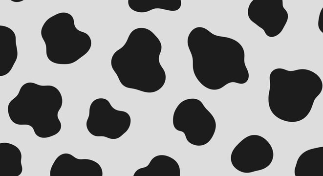 Black and white cow pattern background