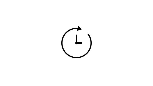 Rotating Circular Arrow Looping Motion Seamless Animation Minimalist Directional Indicator for U I U X Presentations Infographics and Explainer