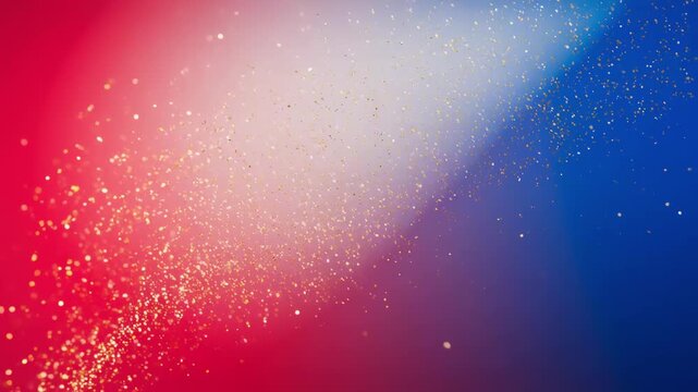 Vibrant fourth of july background with glittering red white and blue sparkles for celebrations