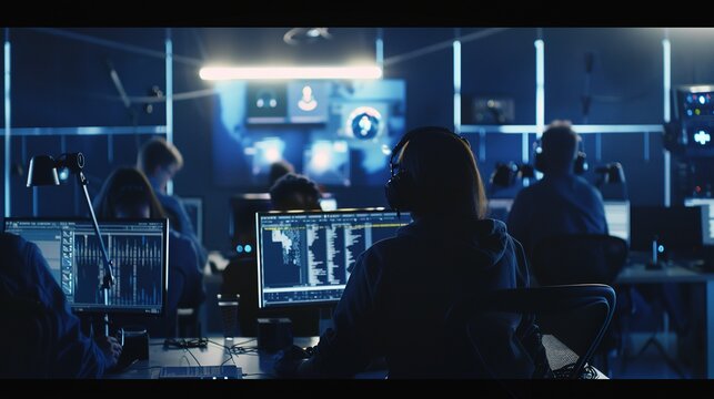Cybersecurity incident response team reacting to ransomware countdown warning
