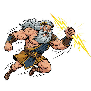 God of zeus illustration