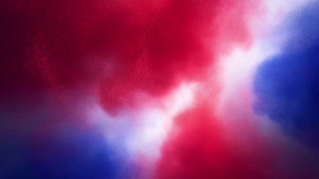 Vibrant fourth of july background with glittering red white and blue fireworks
