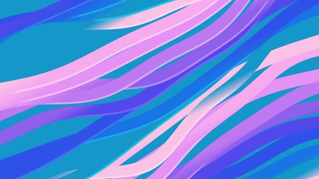 Dynamic abstract background with flowing wavy lines in blue purple and pink colors