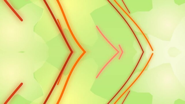 Dynamic abstract geometric lines transform creating a modern symmetrical kaleidoscopic background video.