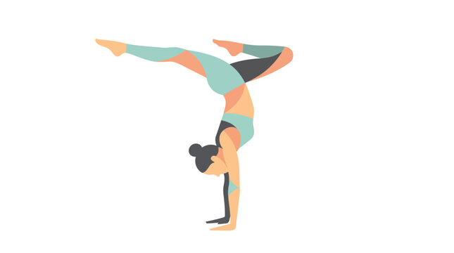 Woman in Handstand