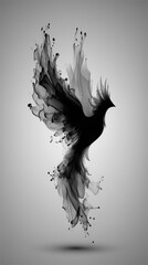 Fototapeta premium The shadow of the phoenix appears.