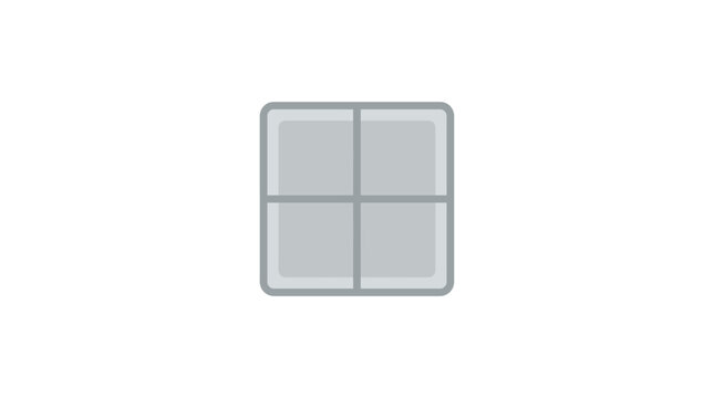 A simple square icon divided into four equal quadrants with rounded corners.