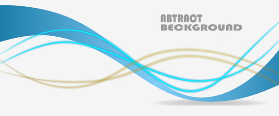 Modern banner design with abstract flow line shape and space for the text. Vector design isolated © rayyanka