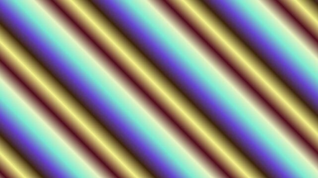 Abstract iridescent diagonal stripes pattern motion background