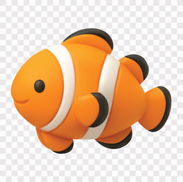 Coral Reef  Vector Icon Set | 3D icon set | clownfish