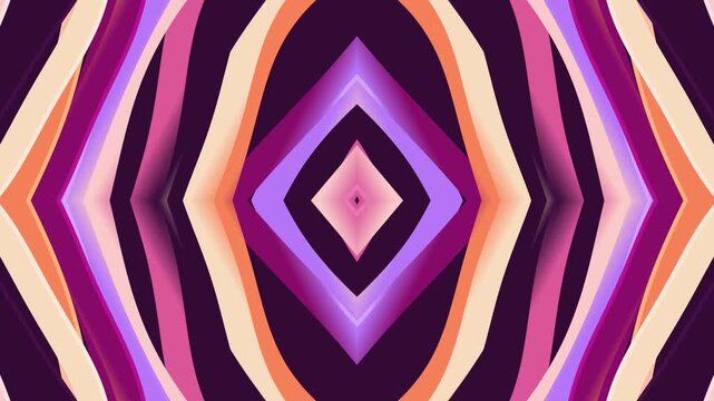 Abstract purple and pink geometric loop animation of pulsing diamond shapes.