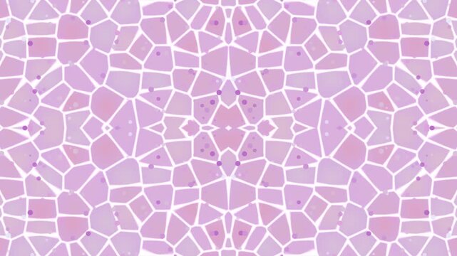 Animated pink purple mosaic pattern abstract background loop seamlessly