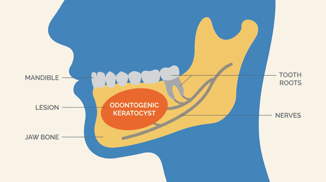 Odontogenic Keratocyst Jaw Lesion Diagram