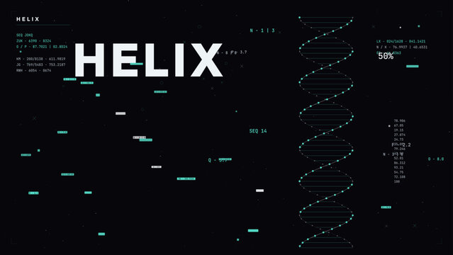 Abstract teal dna helix background with modern geometric composition contemporary vector illustration art trendy fluid shapes design template for poster banner wallpaper social media presentation
