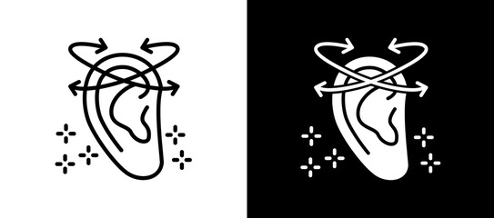 Ear Anatomy lineglyph icon © duniamaya