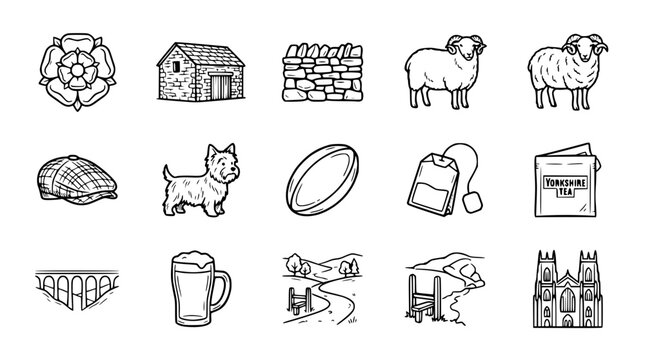 British Countryside Icons: Yorkshire Symbols, Farming, Rural Life, and Heritage