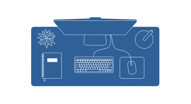 Computer Setup with Peripherals and Cooling System.