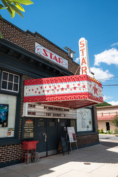 June 19, 2026 - Berkeley Springs, West Virginia, USA - Exterior view of the Historic Star Theatre