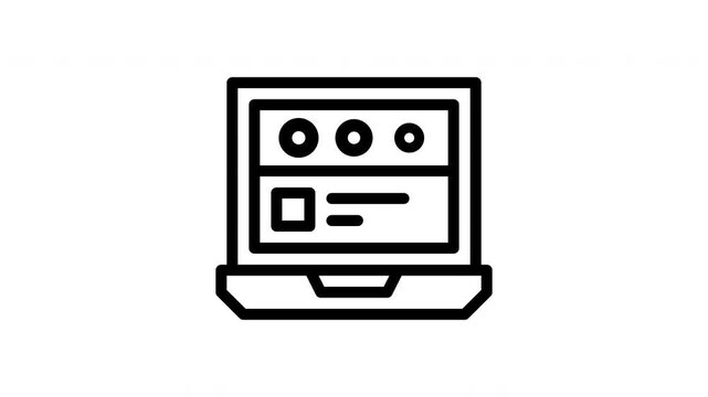 timeline minimalist stroke animation