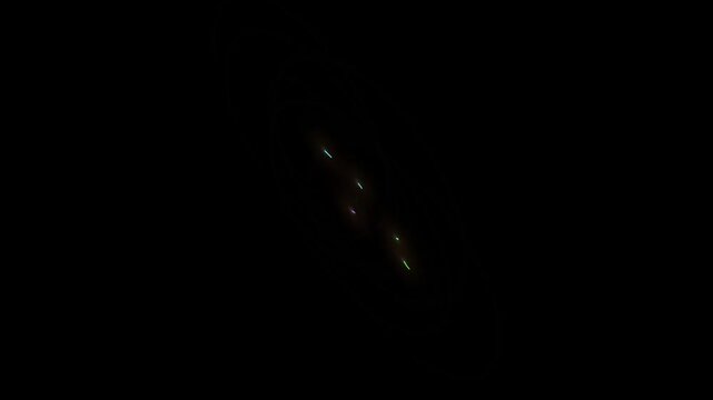 Colorful Neon Thank You for Watching Text Animation with Glowing Laser Light Effect for Video Outro and End Screen Display on Black Background.