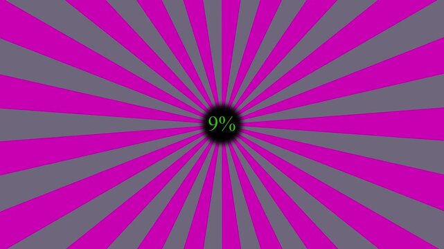 Neon test.9 Abstract Spiral Spinning Motion Looping Isolated Video. It seems like a hypnotizing Scene. Sunburst Retro Constantly Spinning On A Black Background. 