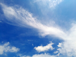 Obraz premium blue cloud morning sky photo