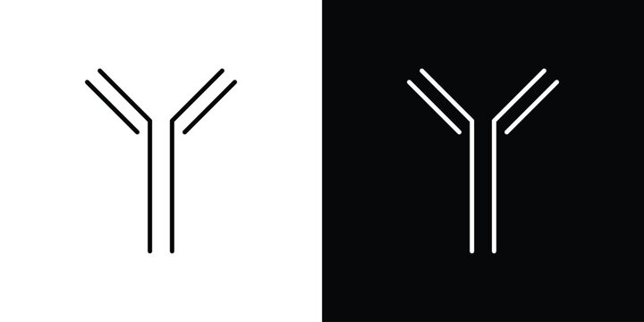 Antibody icon for web or mobile apps. EPS10