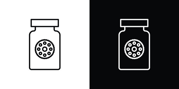 Cookies jar icon for web or mobile apps. EPS10