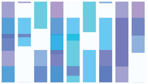 Modern vertical block pattern with blue and purple rectangular shapes for infographic design.