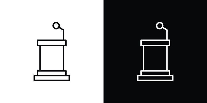 Lectern icon for web or mobile apps. EPS10